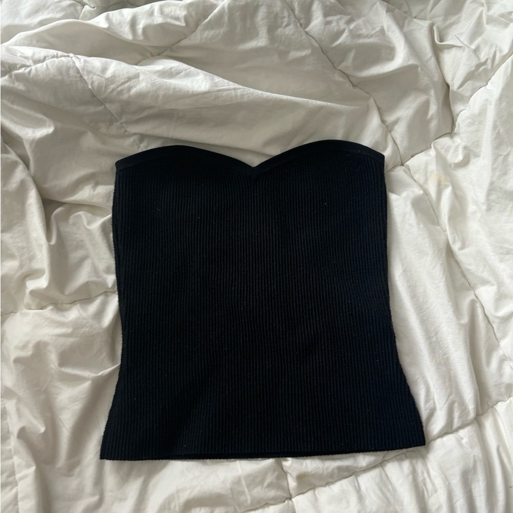 Aritiza sculpt knit sweetheart tube top